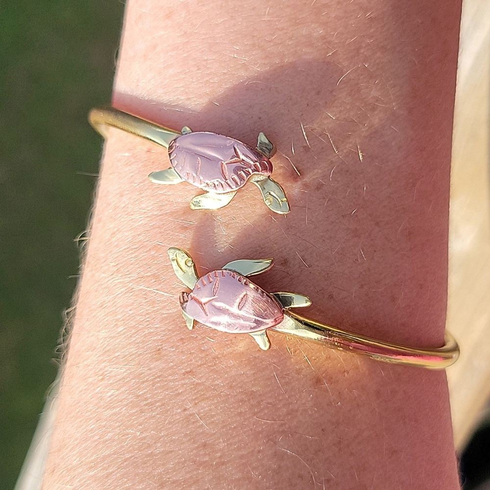 Chris Anderson Brass And Copper Turtle Cuff Bracelet - Picture 7 of 8